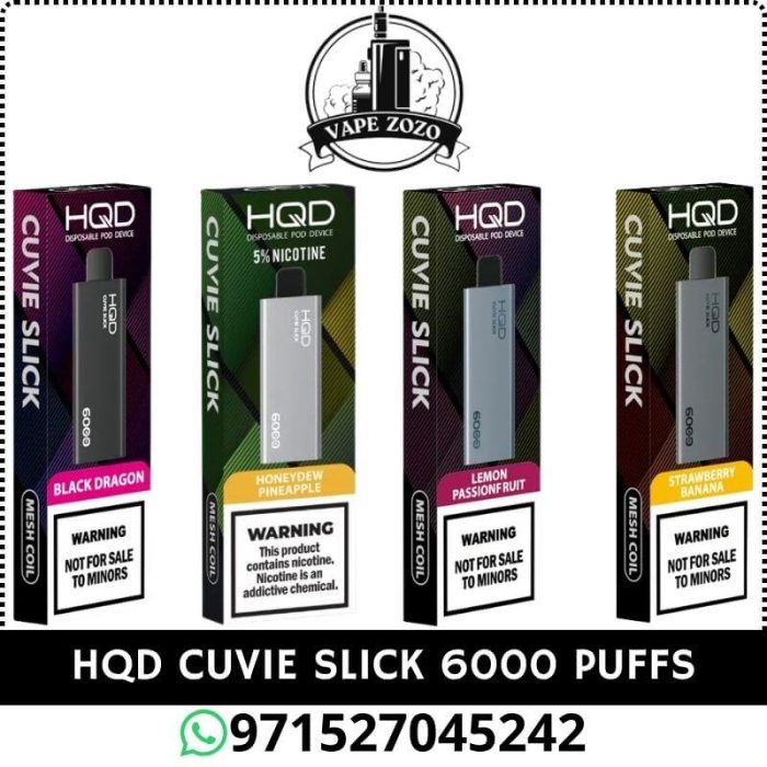 HQD CUVIE Slick 6000 Puffs 20MG Disposable Vape Price in Dubai