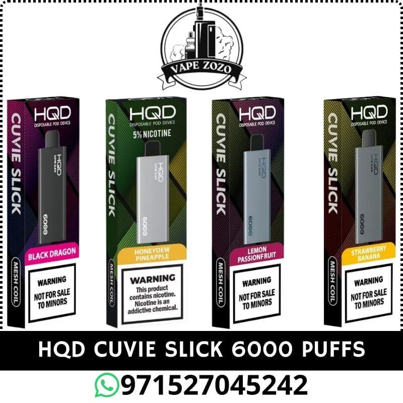 HQD CUVIE Slick 6000 Puffs 20MG Disposable Vape Price in Dubai