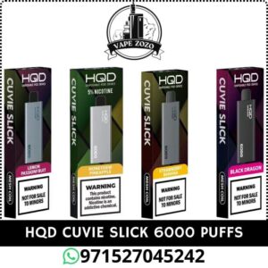 HQD CUVIE Slick 6000 Puffs 50MG Disposable Vape Price In Dubai