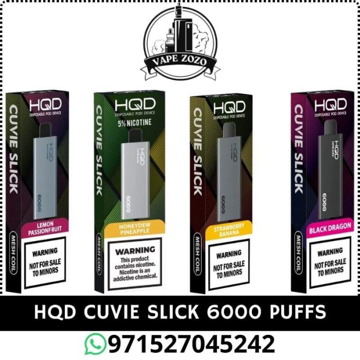 HQD CUVIE Slick 6000 Puffs 50MG Disposable Vape Price in Dubai