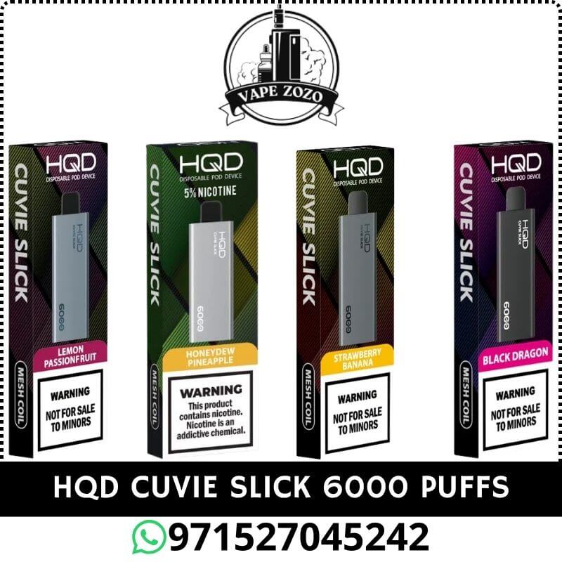 HQD CUVIE Slick 6000 Puffs 50MG Disposable Vape Price in Dubai