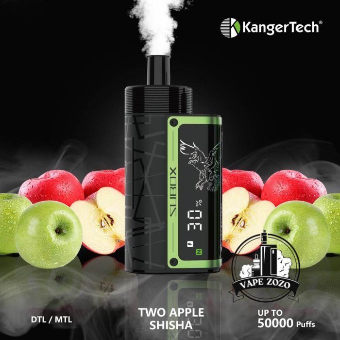 KANGER SUBOX 50000 Puffs Disposable Vape Price in Dubai Two Apple Shisha