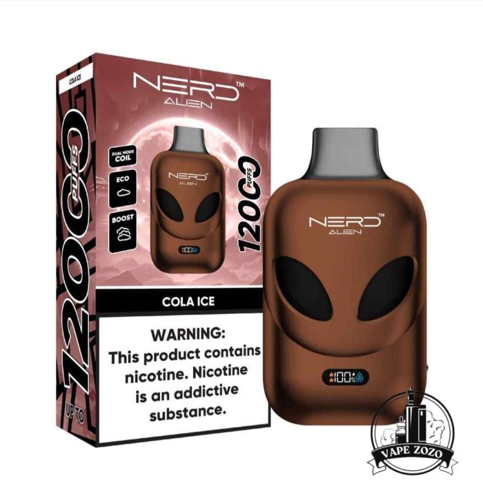 NERD Alien 12000 Puffs 20MG Disposable Vape Price in Dubai COLA ICE