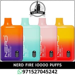 NERD Fire 10000 Puffs 20MG Disposable Vape Price In Dubai