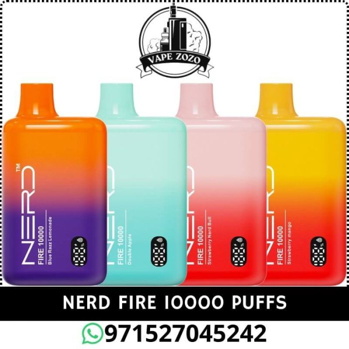 NERD Fire 10000 Puffs 20MG Disposable Vape Price in Dubai