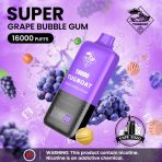 TUGBOAT Super 16000 Puffs 50MG Disposable Vape Price in Dubai Grape Bubble Gum