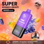 TUGBOAT Super 16000 Puffs 50MG Disposable Vape Price in Dubai Mango Grape