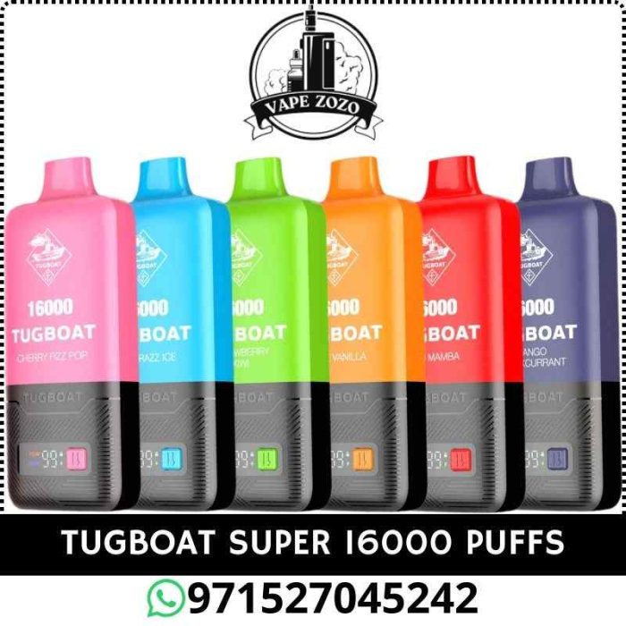 TUGBOAT Super 16000 Puffs 50MG Disposable Vape in Dubai