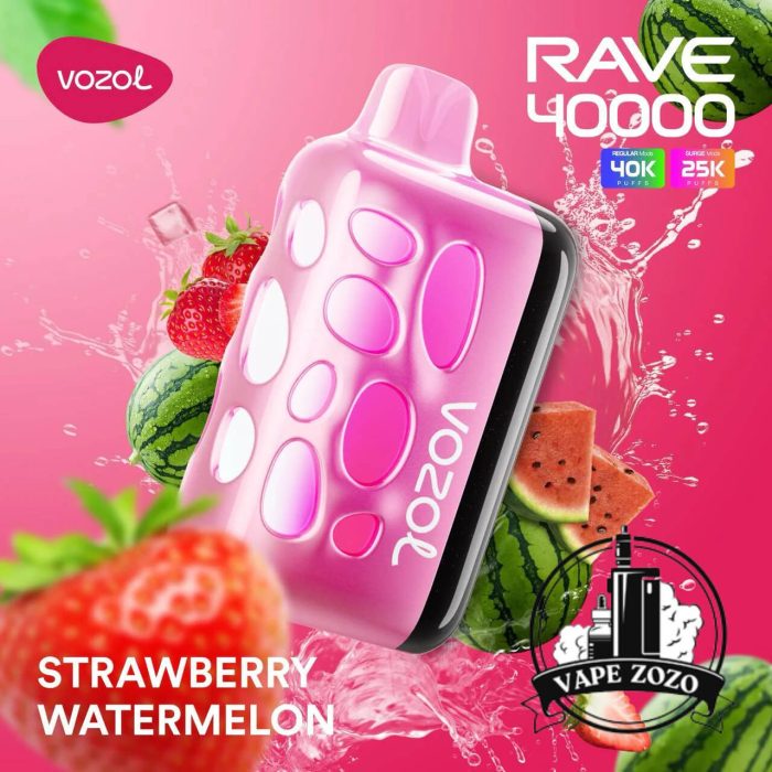 VOZOL Rave 40000 Puffs 50MG Disposable Vape Price in Dubai Strawberry Watermelon