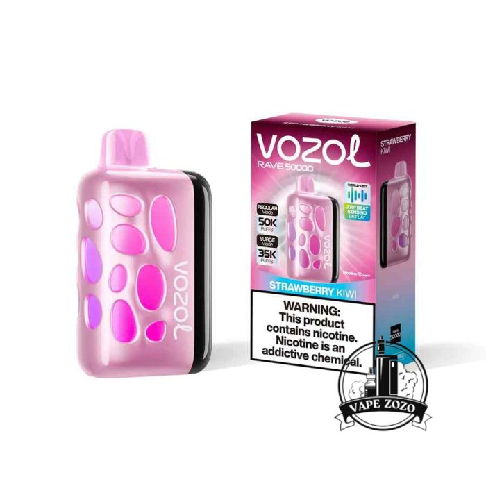 VOZOL Rave 50000 Puffs 50MG Disposable Vape Price in Dubai Strawberry Kiwi
