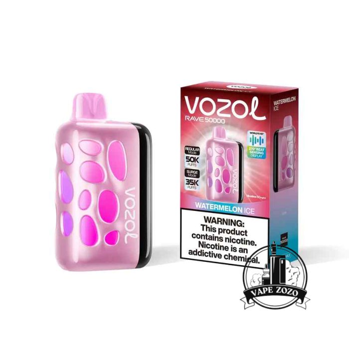 VOZOL Rave 50000 Puffs 50MG Disposable Vape Price in Dubai Watermelon Ice