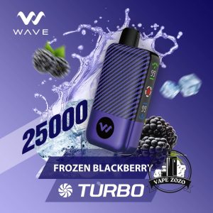 WAVE Turbo 25000 Puffs 50MG Disposable Vape Price in Dubai Frozen Blackberry