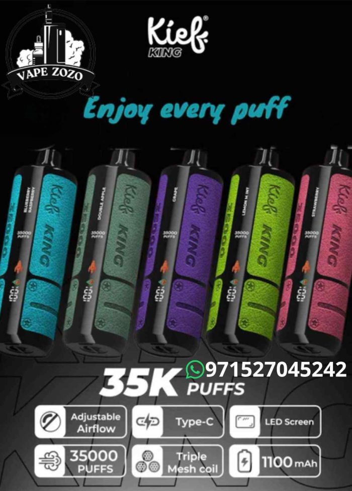 Buy KIEF King 35000 Puffs 20MG Disposable Vape in UAE