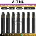 ALT NU 8000 Puffs 20mg Disposable Vape In Dubai