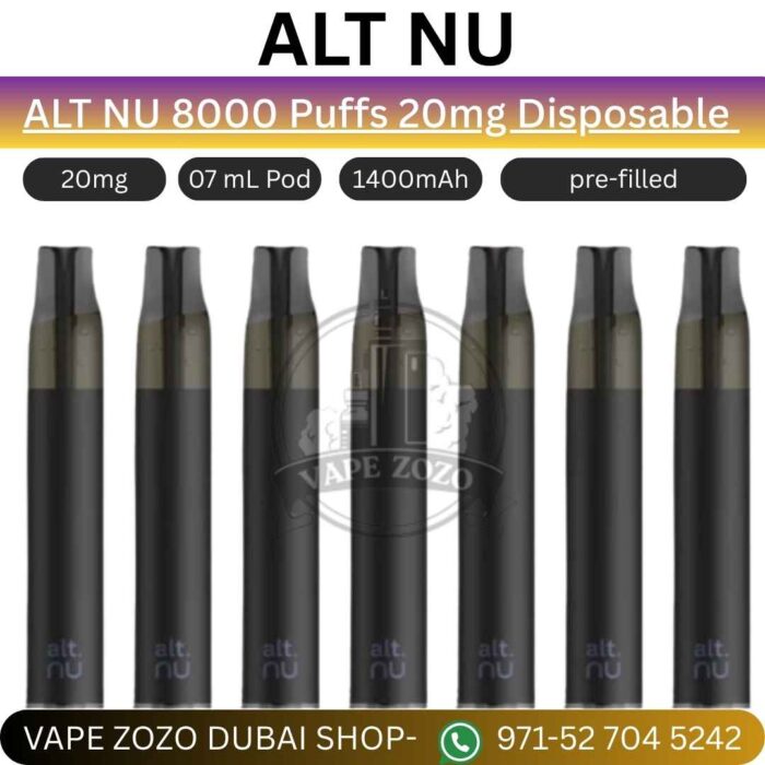 ALT NU 8000 Puffs 20mg Disposable Vape in Dubai