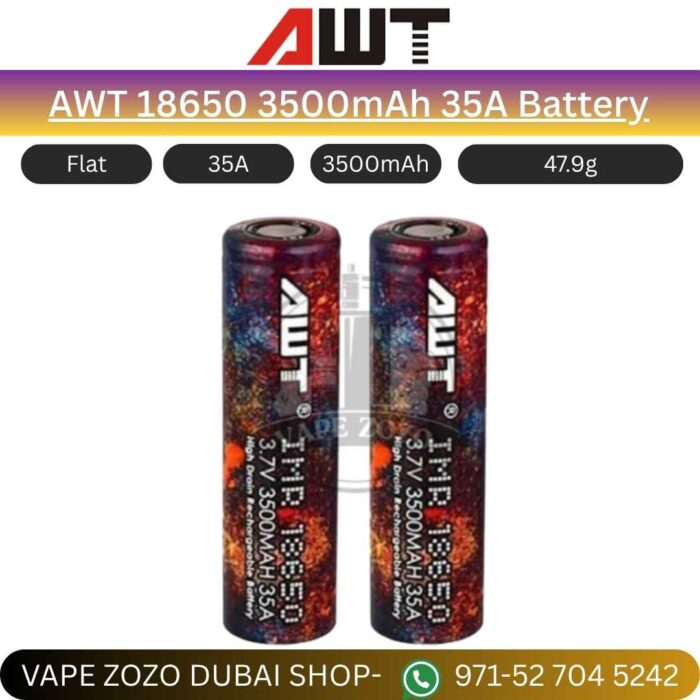 AWT 18650 3500mAh 35A Battery in Dubai