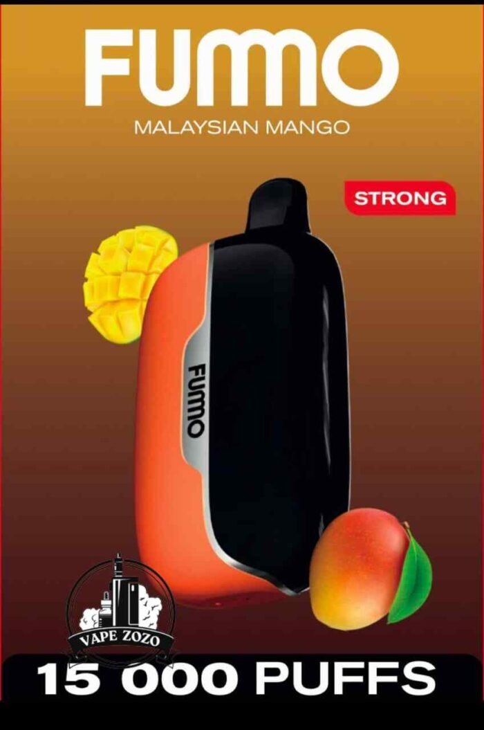 Buy FUMMO Power 15000 Puffs 20MG Disposable Vape Price in Dubai Malaysin Mango