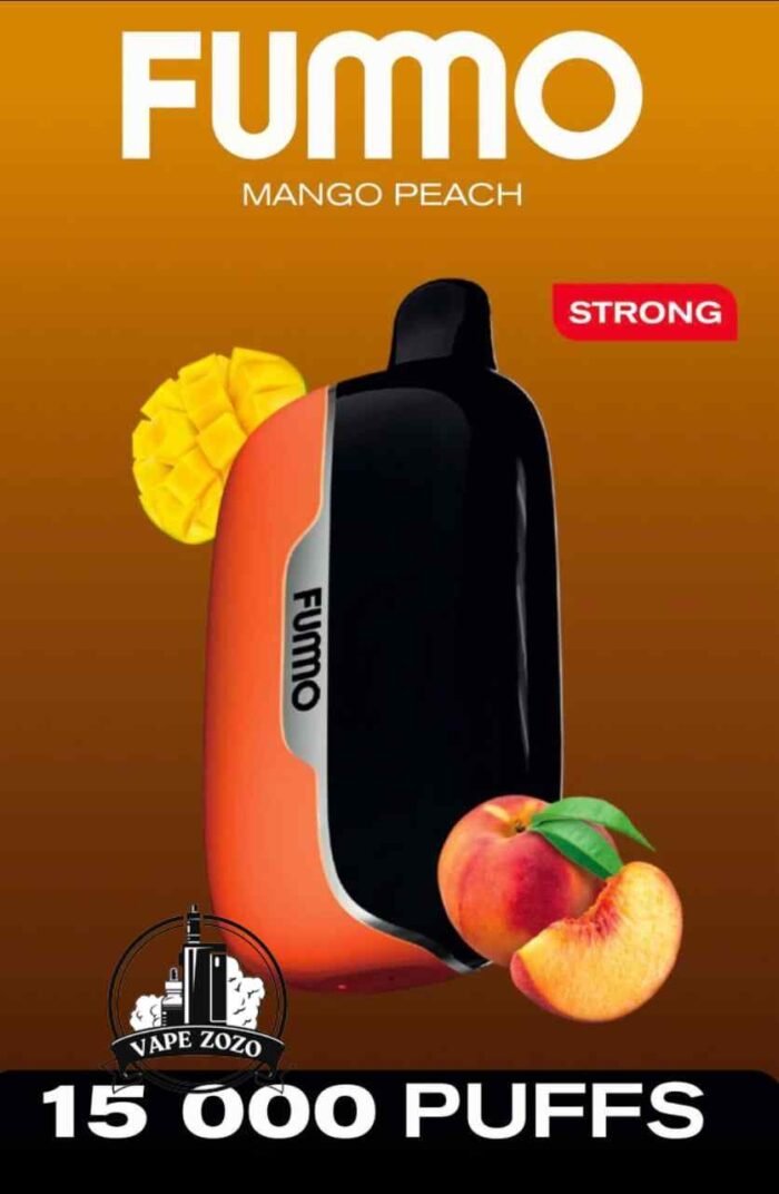 Buy FUMMO Power 15000 Puffs 20MG Disposable Vape Price in Dubai Mango Peach