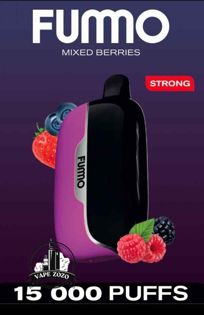 Buy FUMMO Power 15000 Puffs 20MG Disposable Vape Price in Dubai Mixed Berries