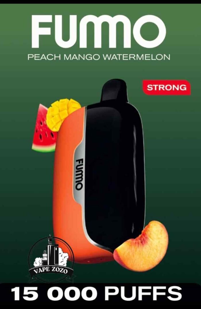 Buy FUMMO Power 15000 Puffs 20MG Disposable Vape Price in Dubai Peach Mango Watermelon