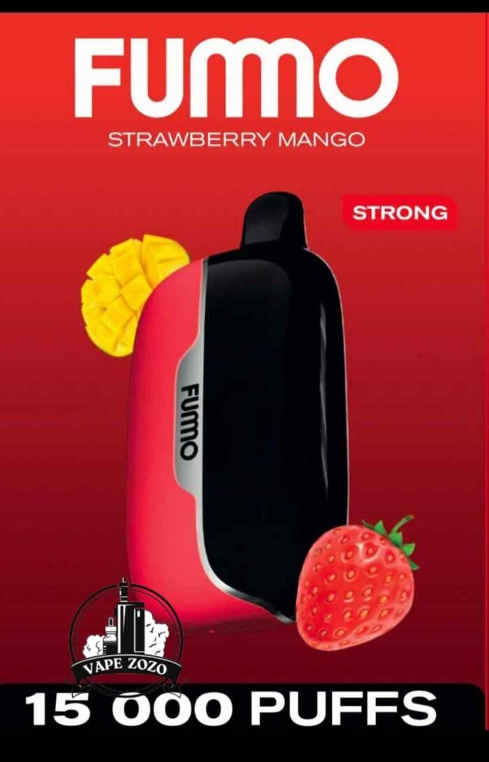 Buy FUMMO Power 15000 Puffs 20MG Disposable Vape Price in Dubai Strawberry Mango