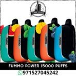 Buy FUMMO Power 15000 Puffs 20MG Non-Rechargeable Disposable Vape in Dubai