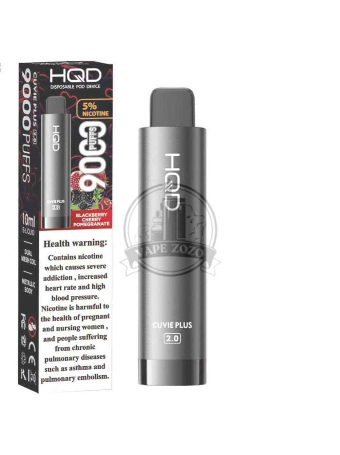 HQD Cuvie Plus 2.0 9000 Puffs Disposable Vape in Dubai blackberry-cherry-pomegranate