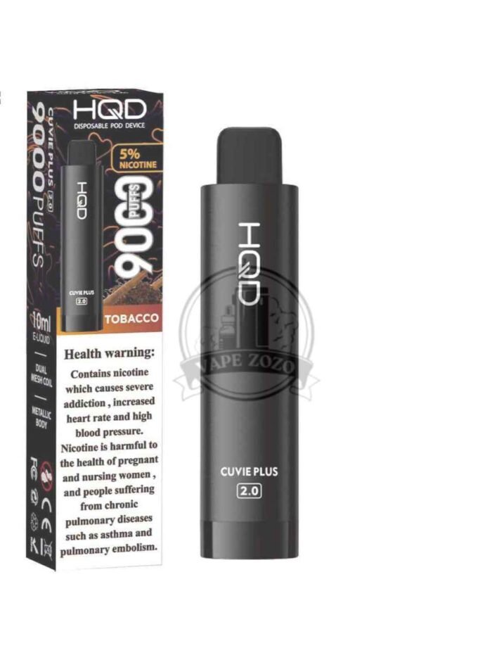 HQD Cuvie Plus 2.0 9000 Puffs Disposable Vape in Dubai tobacco