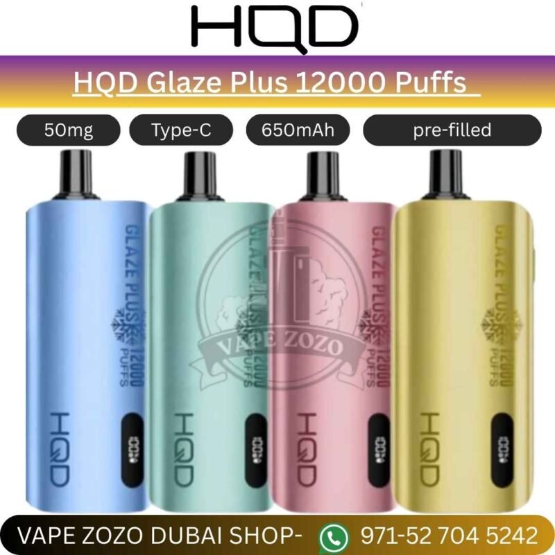 HQD Glaze Plus 12000 Puffs Disposable Vape in Dubai