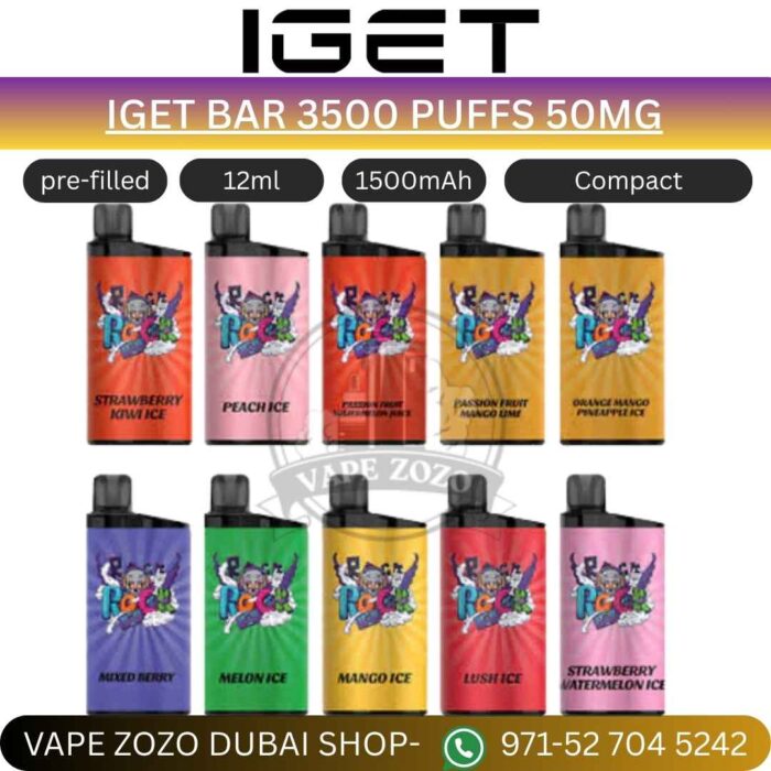 IGET BAR 3500 PUFFS 50MG disposable vape in Dubai