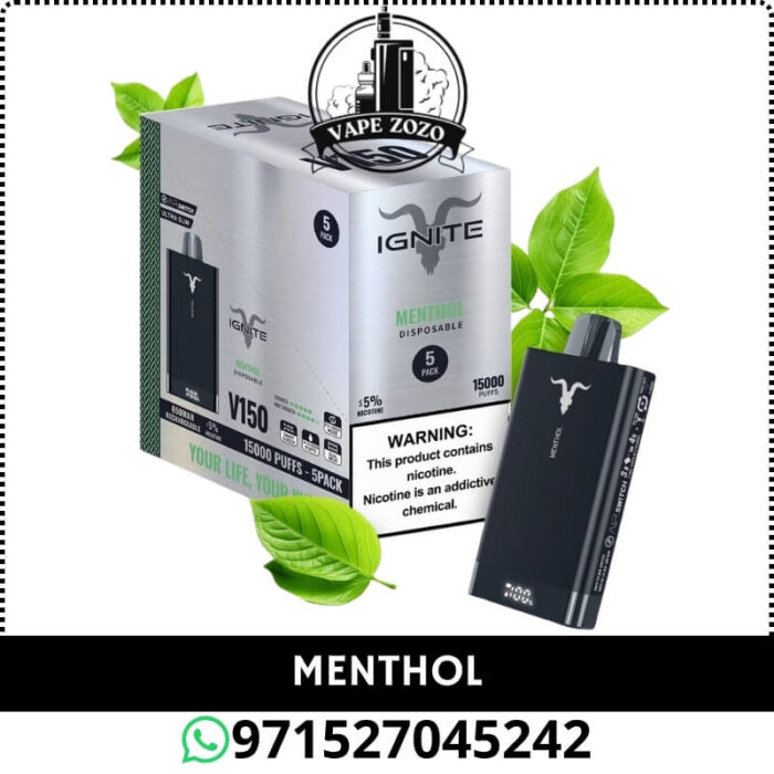 IGNITE V150 15000 PUFFS 50mg Disposable Vape in Dubai
