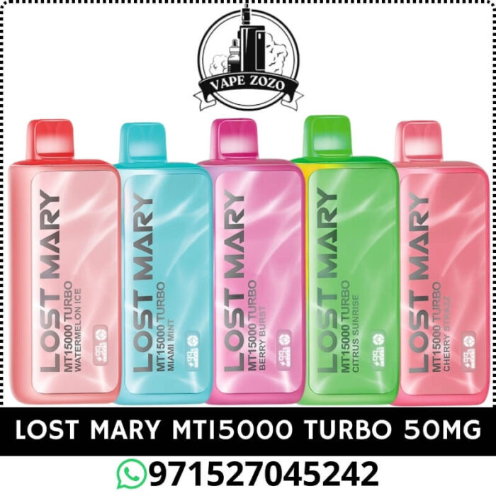 LOST MARY MT15000 Turbo 15000 Puffs 50MG Disposable Vape in Dubai