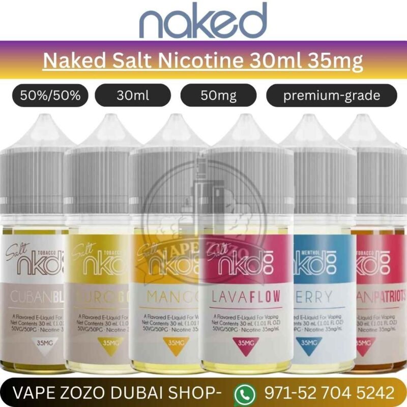 Naked Salt Nicotine 30ml 35mg in Dubai, UAE