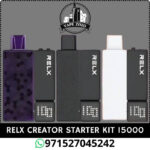 Relx Creator Starter Kit 15000 Puffs Disposable Vape In Dubai