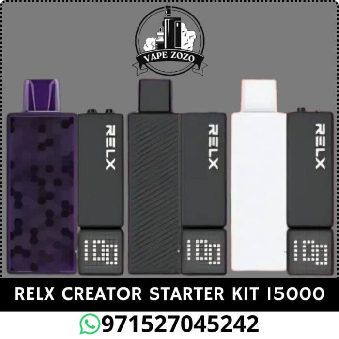 Relx Creator Starter Kit 15000 Puffs Disposable Vape in Dubai