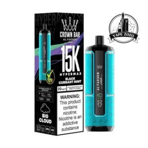 AL FAKHER Crown Bar Hypermax 15000 Puffs Price in Dubai BLACKCURRANT MINT