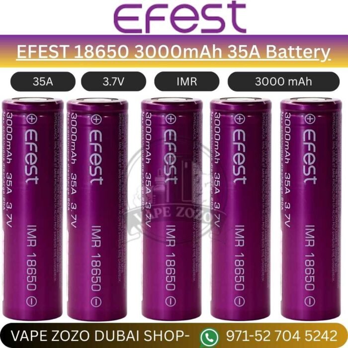 EFEST 18650 3000mAh 35A Battery in Dubai