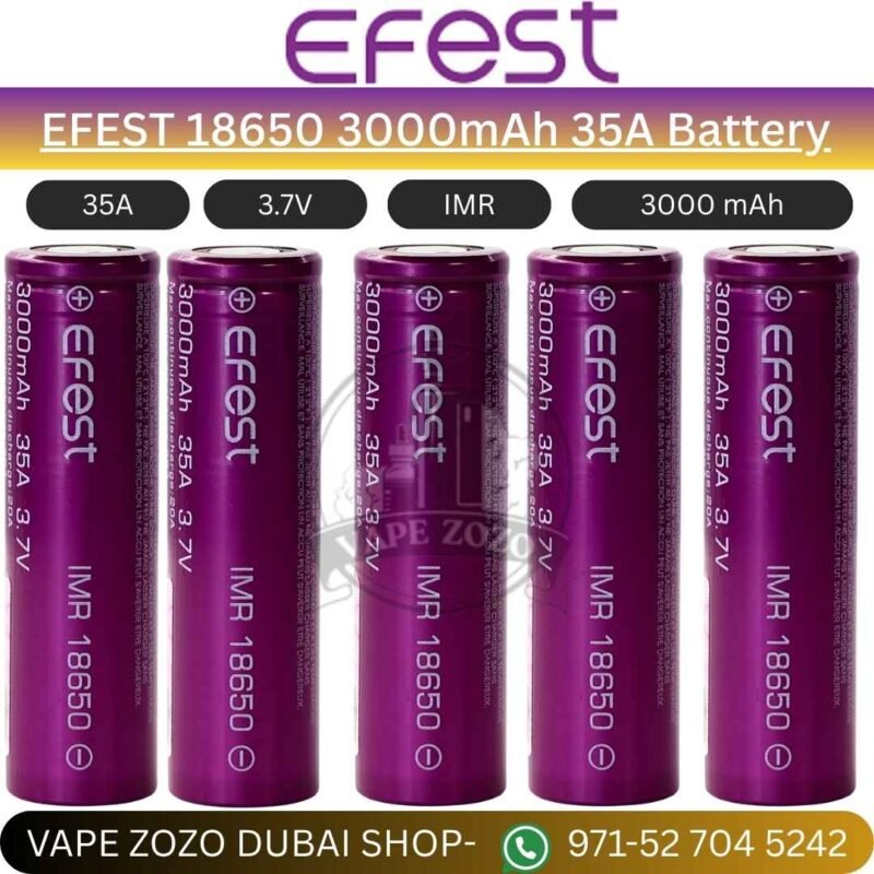 EFEST 18650 3000mAh 35A Battery in Dubai