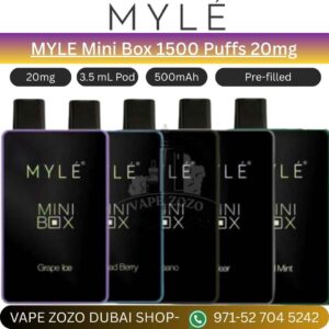 MYLE Mini Box 1500 Puffs 20mg Disposable Vape In Dubai