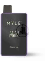 MYLE Mini Box 1500 Puffs 20mg Disposable Vape in Dubai grape-ice