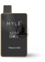 MYLE Mini Box 1500 Puffs 20mg Disposable Vape in Dubai tobacco-gold