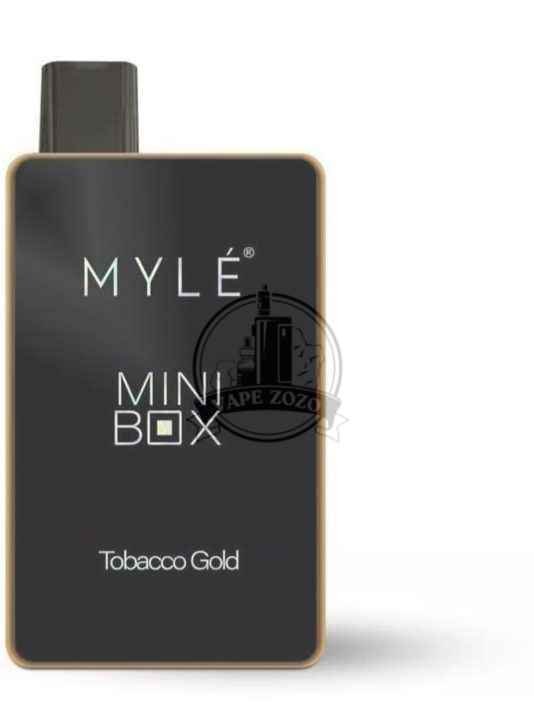 MYLE Mini Box 1500 Puffs 20mg Disposable Vape in Dubai tobacco-gold