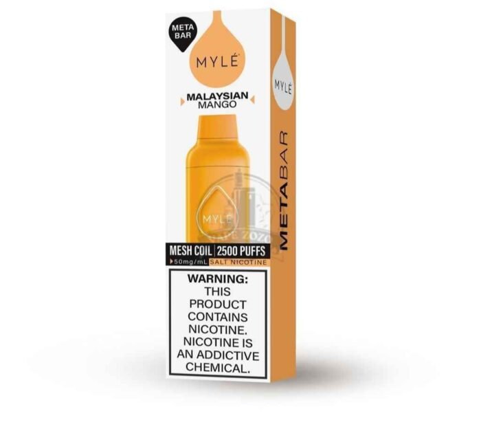 Myle Meta Bar 2500 Puffs Disposable Vape In UAE MALAYSIAN-MANGO