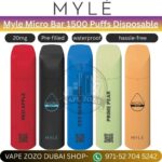 Myle Micro Bar 1500 Puffs Disposable Vape In Dubai