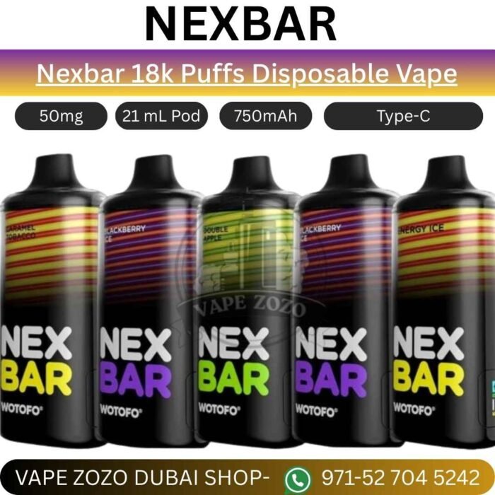 Nexbar 18k Puffs Disposable Vape in Dubai