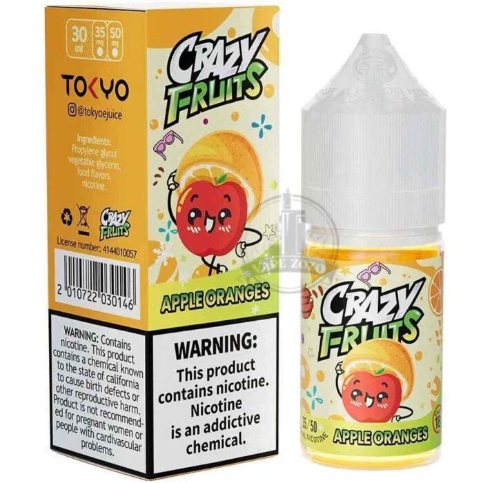 TOKYO Crazy Fruit Salt Nicotine 35MG & 50MG E-Liquid in Dubai APPLE-ORANGES