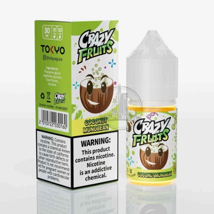 TOKYO Crazy Fruit Salt Nicotine 35MG & 50MG E-Liquid in Dubai COCONUT-MUNGBEAN