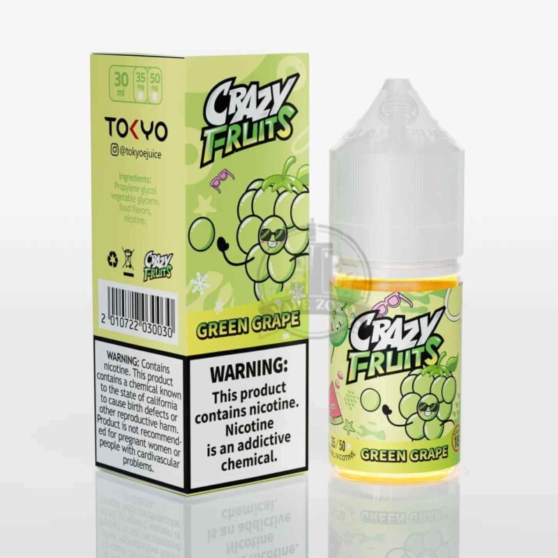 TOKYO Crazy Fruit Salt Nicotine 35MG & 50MG E Liquid In Dubai GREEN GRAPE