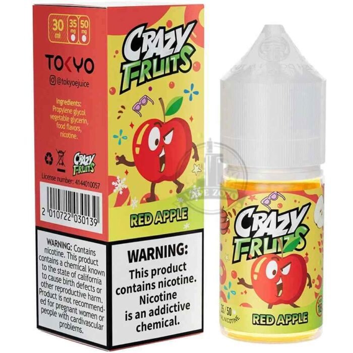 TOKYO Crazy Fruit Salt Nicotine 35MG & 50MG E-Liquid in Dubai RED-APPLE