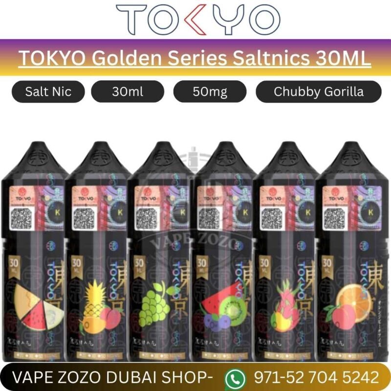 TOKYO Golden Series Saltnics 30ML E-Liquid in Dubai